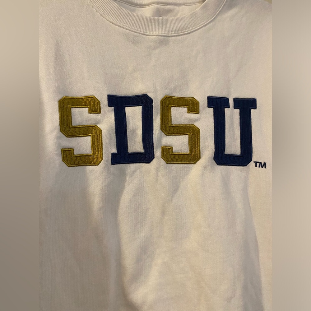 NWOT SDSU White Sweatshirt - Picture 2 of 4